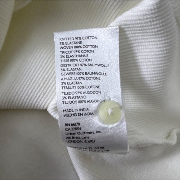 Maeve By Anthropologie White Ruffle Halter Top X-Small 97% Cotton - Picture 5 of 5